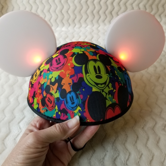 Disney Parks World of Color Glow with The Show Light Up Mickey Ears Hat - Picture 3 of 14